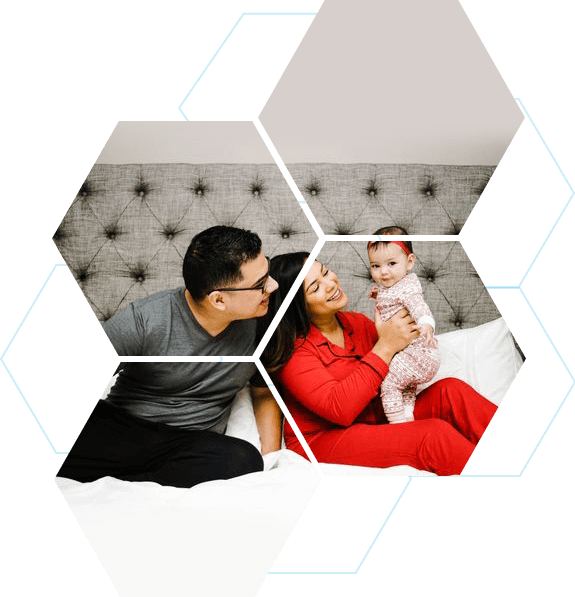 Little girl and parents enjoying time together Little girl and parents enjoying time together